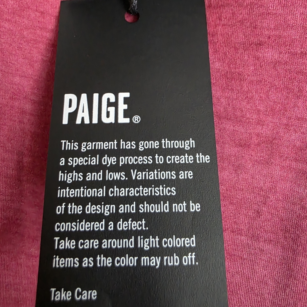 NWT PAIGE Georgina Vintage Rose Plum Tank Top - Size Small - Picture 7 of 11